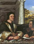 Sebastiano del Piombo Cardinal Carondelet and his Secretary (mk08) oil on canvas
